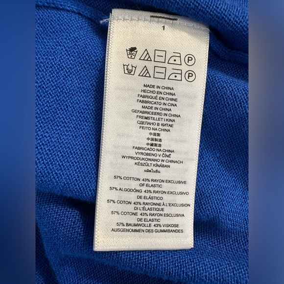 New MICHAEL KORS Studded Sweater Amalfi Royal Blue Silver Pullover Crewneck Knit - Picture 8 of 10